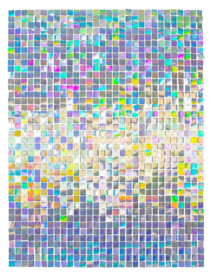 12 db irizáló hátterű vászonpanel 30 x 30 cm