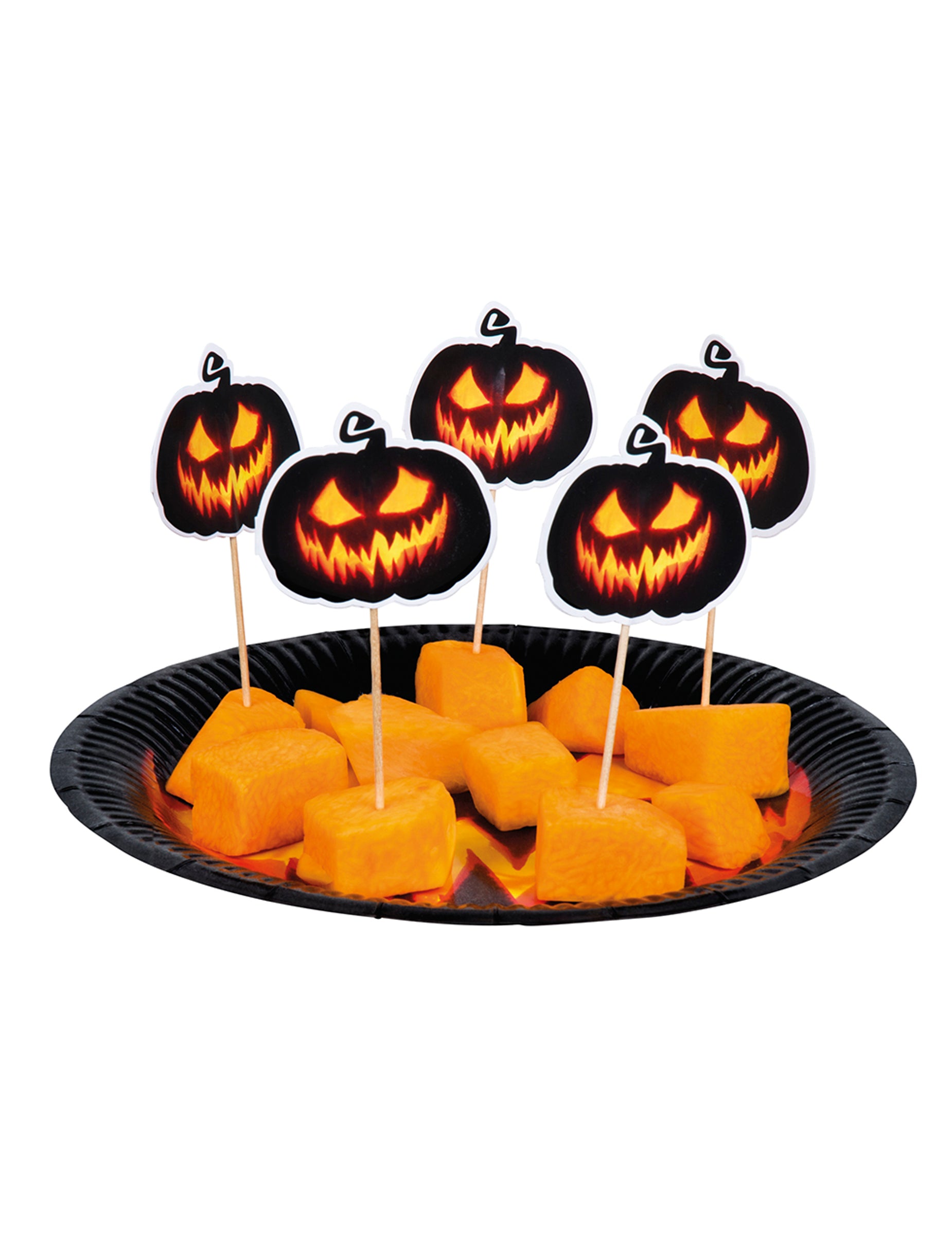 Mise en situation des pics citrouille terrifiante