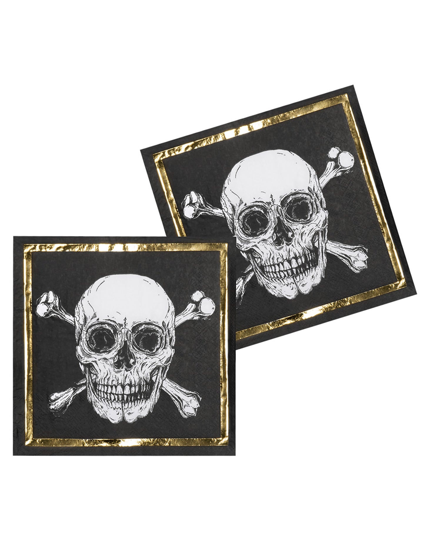 20 Kalózpapír törölköző Jolly Roger 33 x 33 cm
