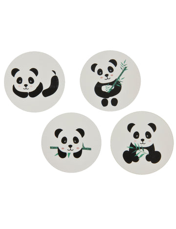 12 panda matrica 4 cm kerek matricák