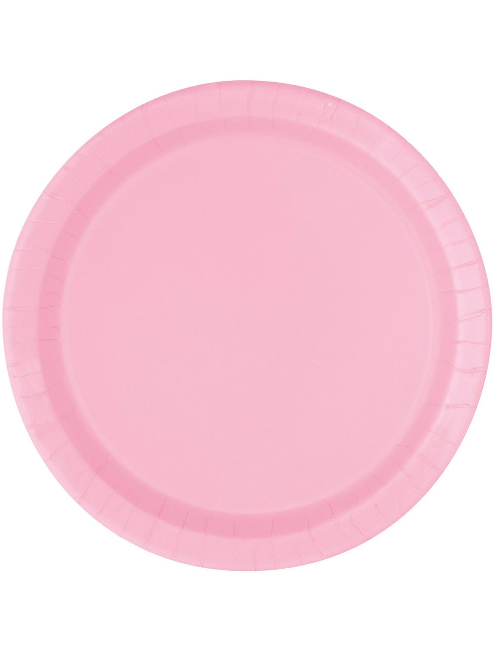 Assiettes en carton rose clair