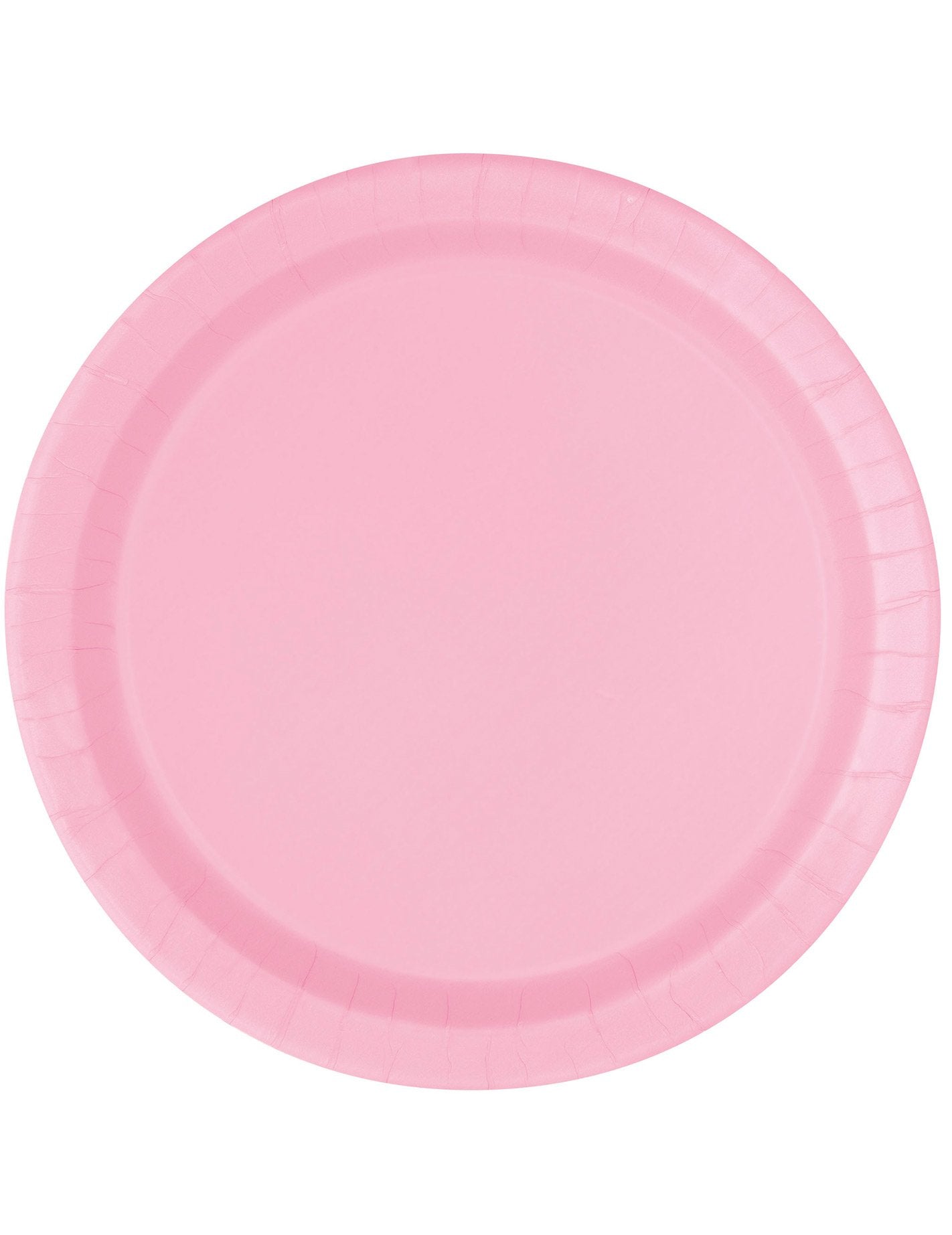 Világos rózsaszín papírtányérok