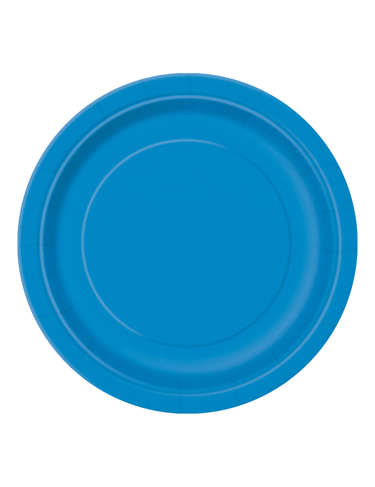 Assiettes en carton bleues