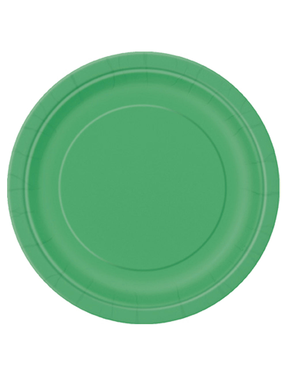 Assiettes en carton vert émeraude