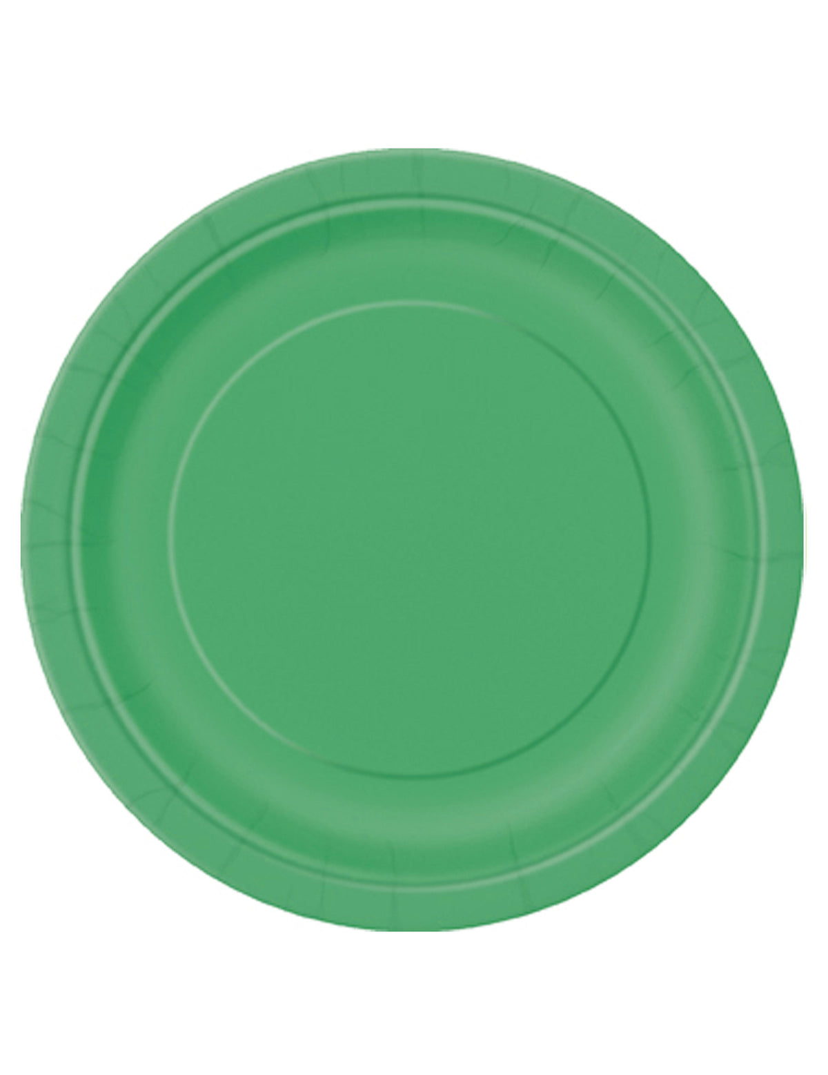 Assiettes en carton vert émeraude