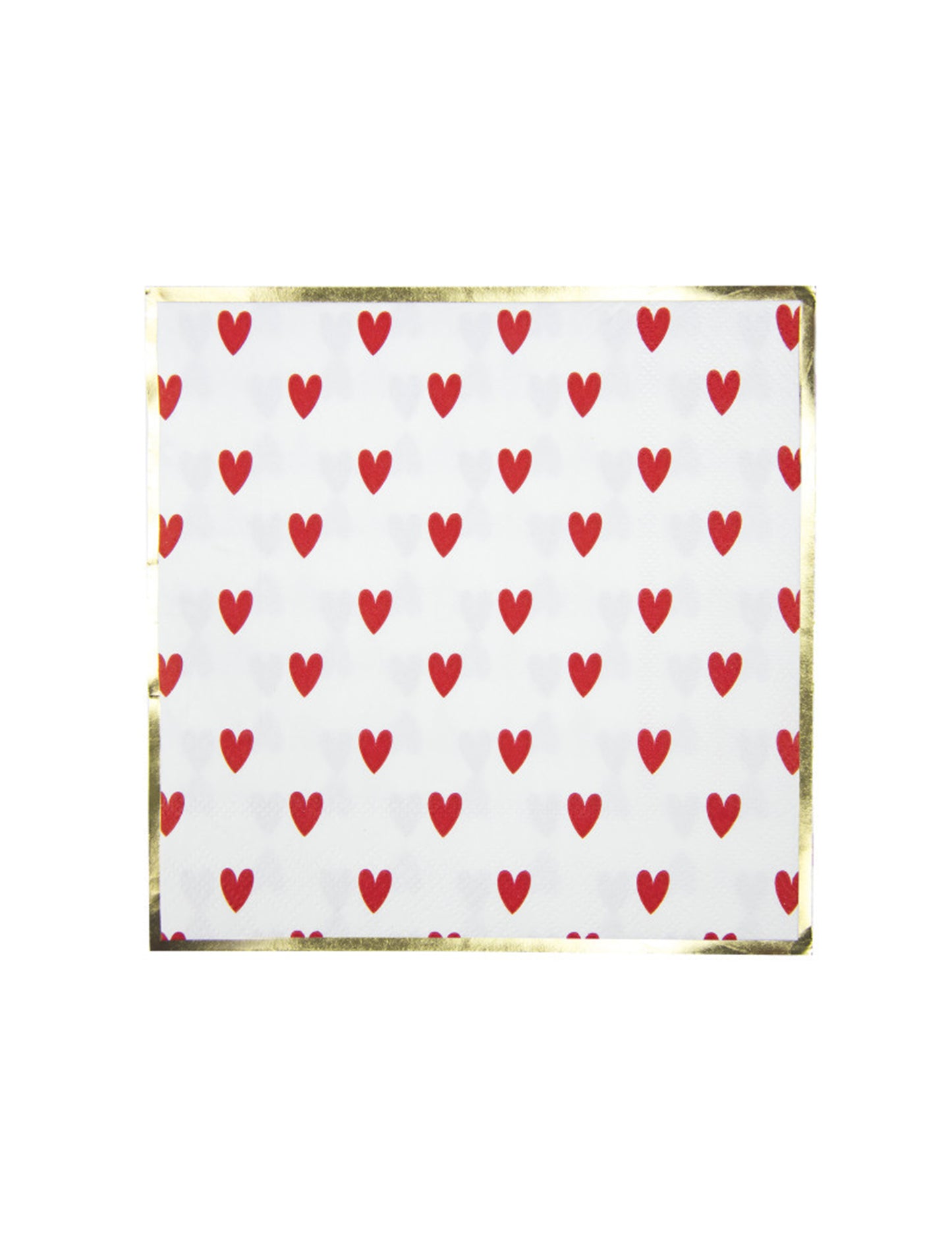 16 db piros szív alakú papírszalvéta 33 x 33 cm