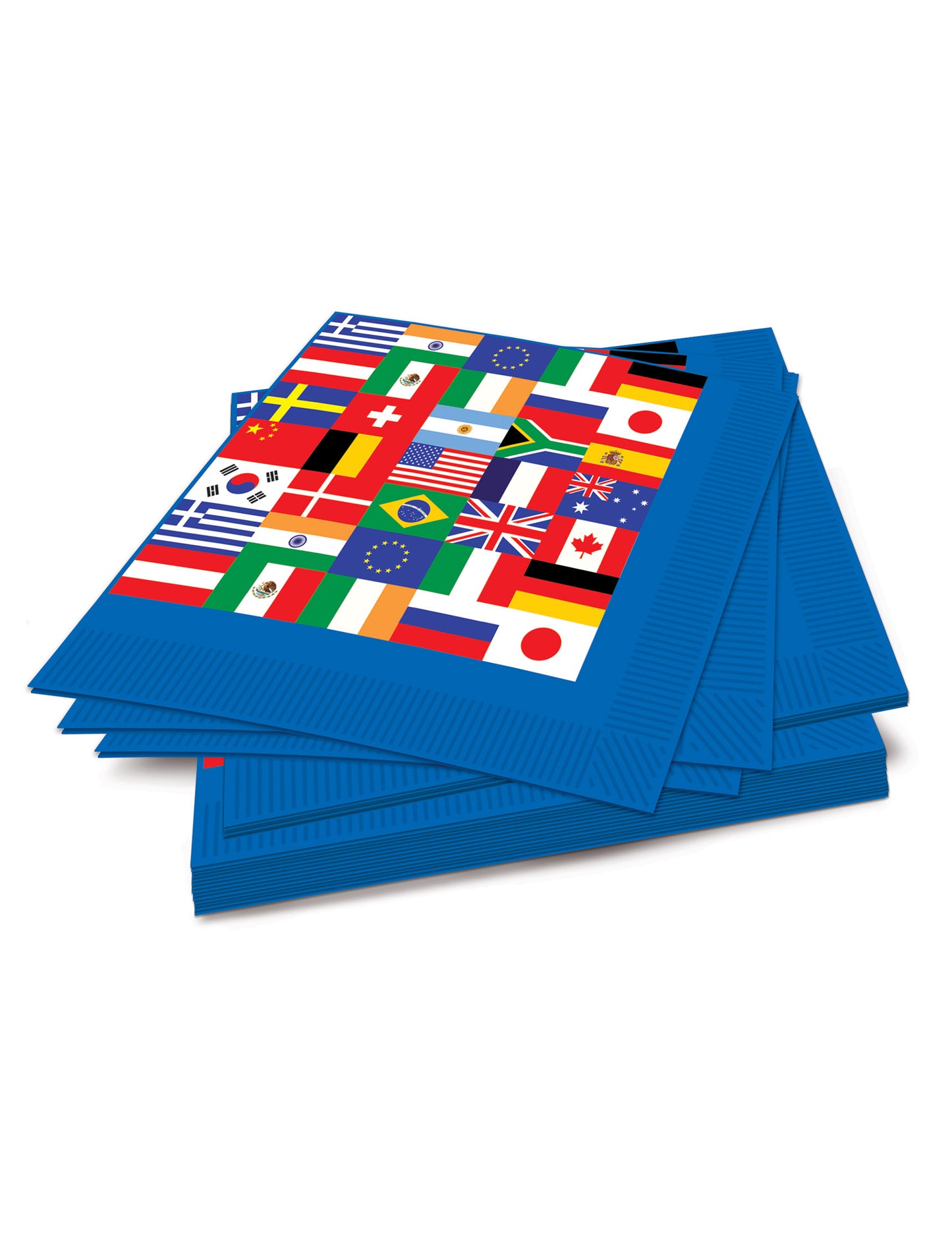 16 Pays du Monde zászló törölközők 33 x 33 cm