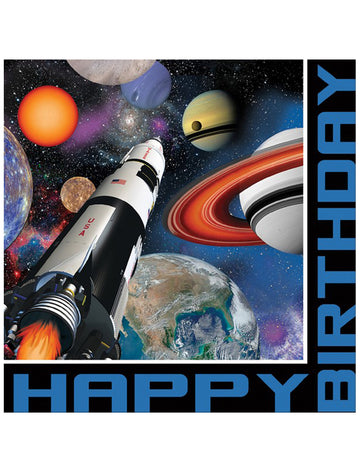 16 Space Anniversary Paper Törölközők 33 x 33 cm