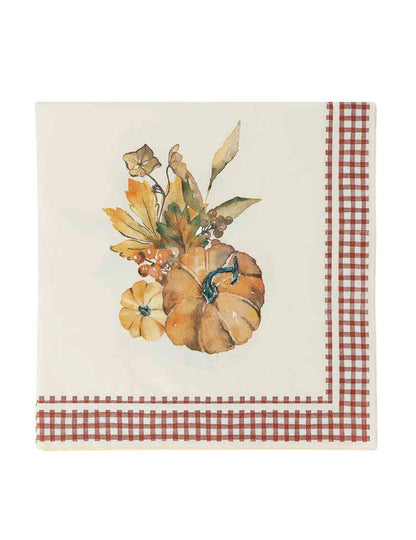 16 db-os Cottage Living tökös papírszalvéta 33 x 33 cm