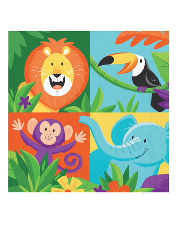 16 db dzsungelszafari papírszalvéta 33 x 33 cm