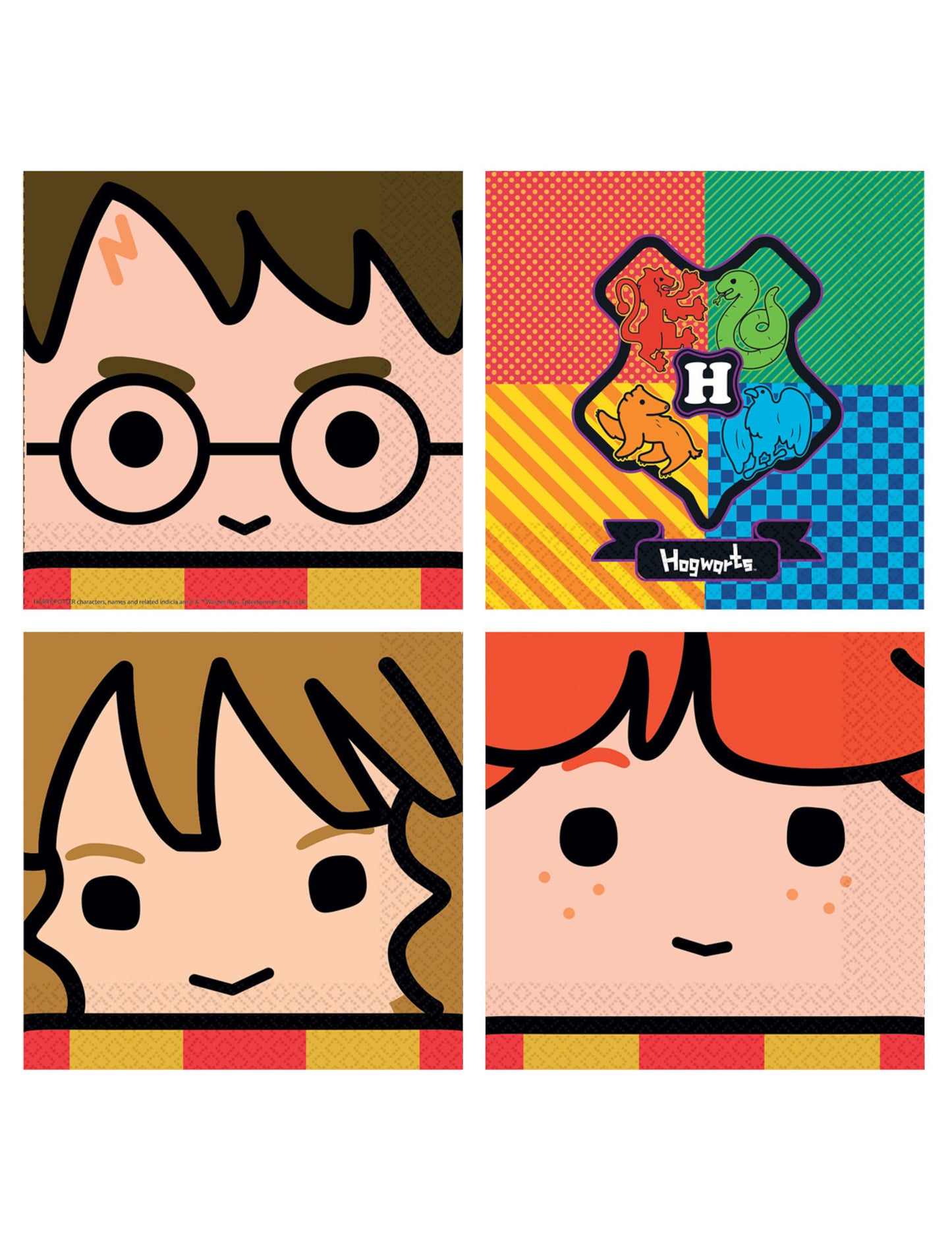 16 db kawaii Harry Potter™ papírszalvéta 33 x 33 cm 