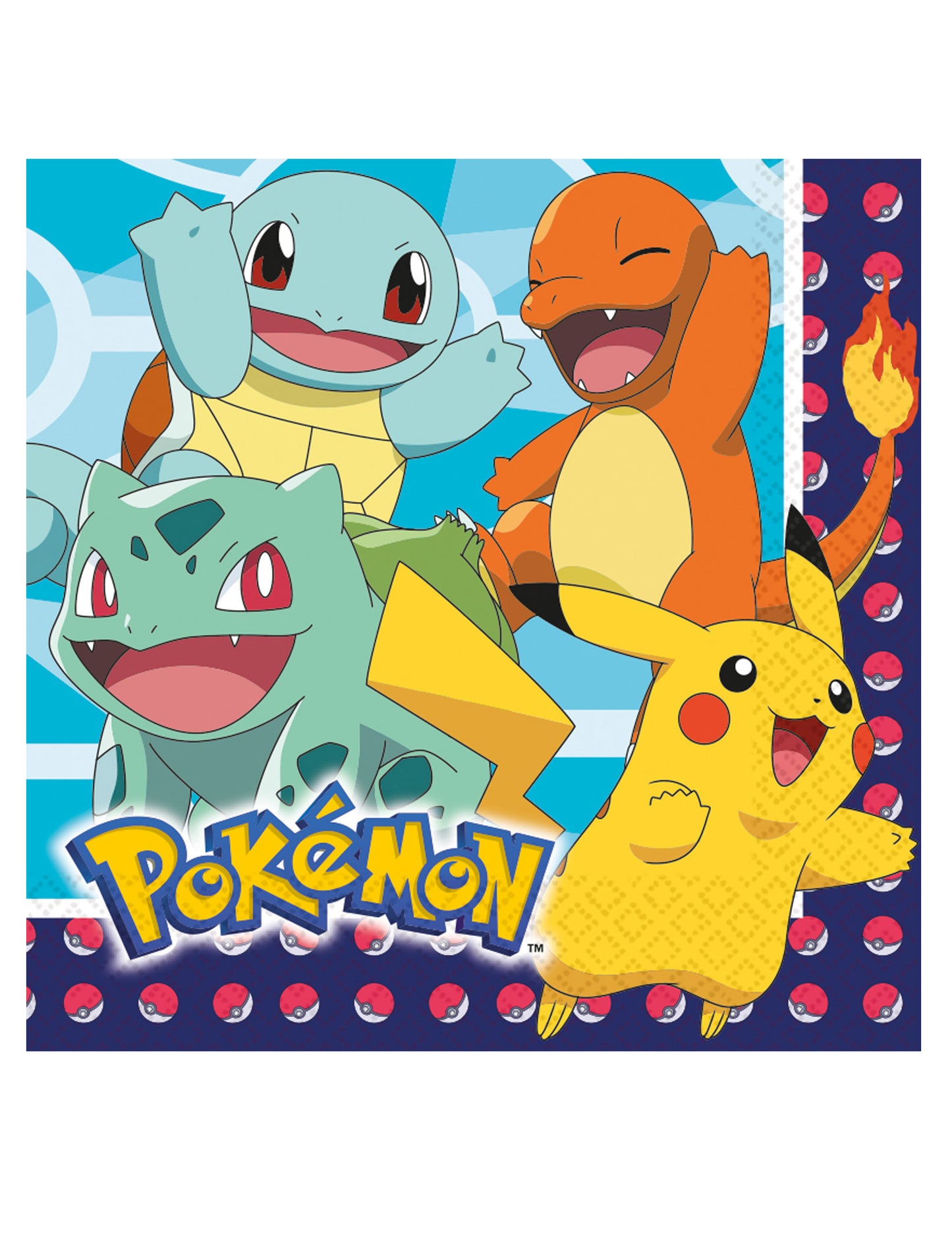 16 Pokémon papírtörülköző 33 x 33 cm
