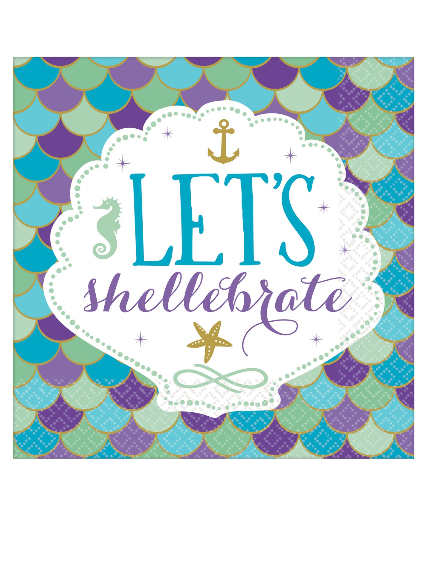 16 db Sellőálmok papírszalvéta, 33 x 33 cm születésnap