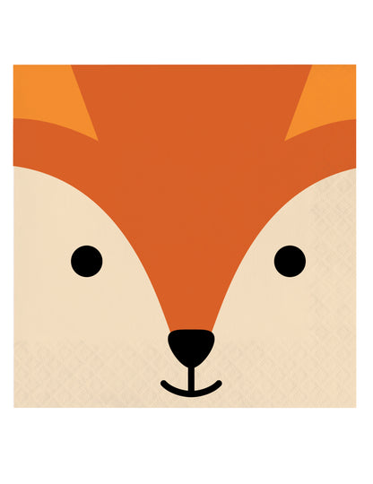 16 db rókafejes papírszalvéta 33 x 33 cm születésnapra