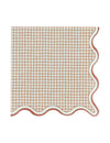 16 db Cottage Living vichy papírszalvéta 33 x 33 cm