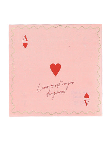 16 db Szívek Királynője papírszalvéta 33 x 33 cm