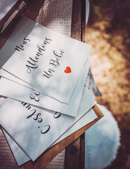 18 aranyozott elsőéves mérföldkő kártya, 14 x 19 cm babának