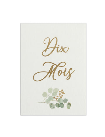 18 mérföldkő kártya az első évre, oh baby, 14 x 19 cm parafa tasak