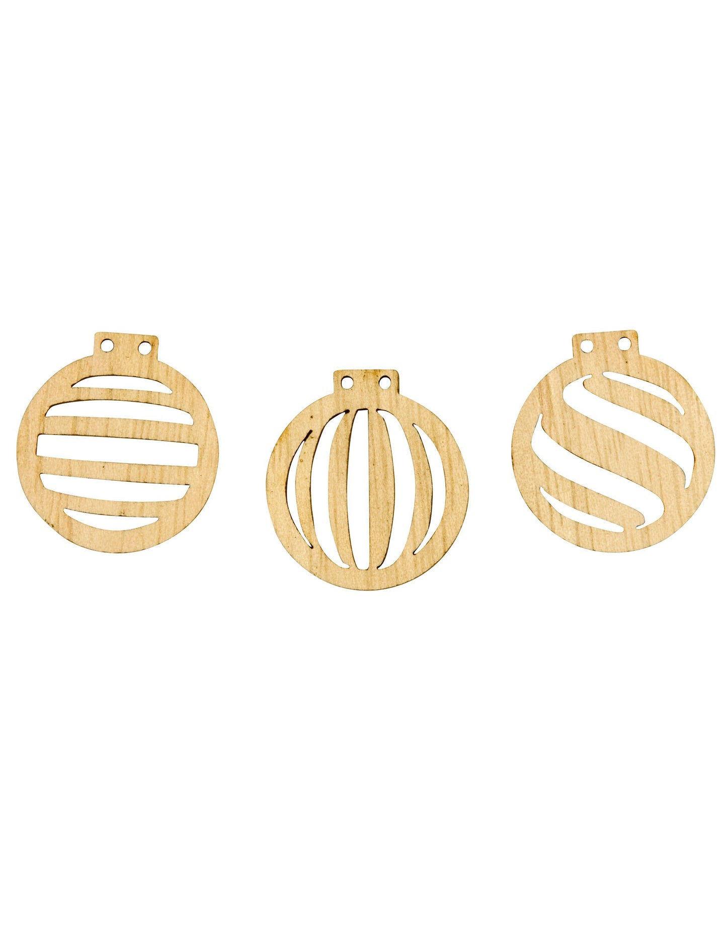 18 db fa konfettiből kivágott karácsonyi gömb 2,5 x 2,3 cm asztaldíszítéshez