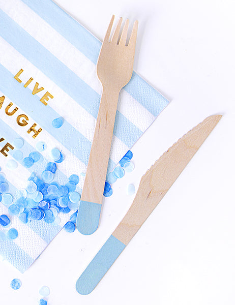 18 égkék fa teríték 16 cm, parti házvezetőnő