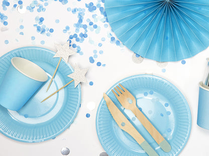 18 menta színű fa teríték 16 cm egyezés