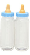 Biberons en plastique pour dragées pour garçon bleu