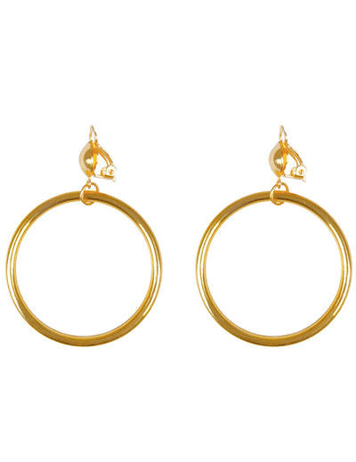 Boucles d'oreilles pirate pour adulte dorées