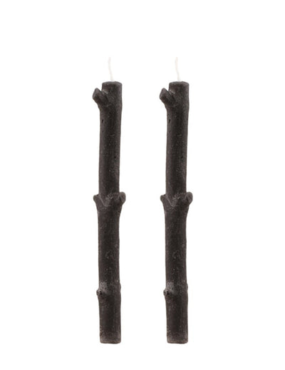 Bougies branches d'arbre noires