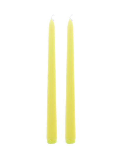 2 db sárga gyertyaszál 25 cm
