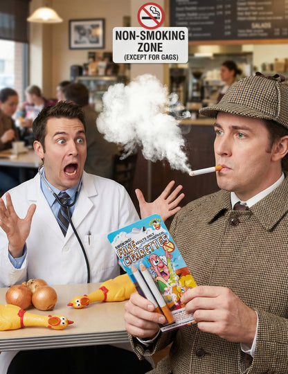 2 Füstölgő műcigaretta - tréfa és mókakellék 