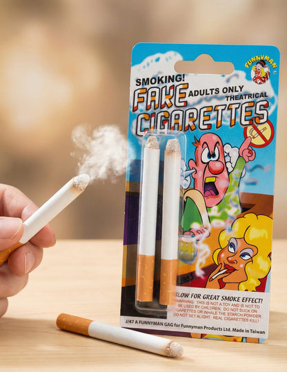 2 Füstölgő műcigaretta - tréfa és mókakellék 