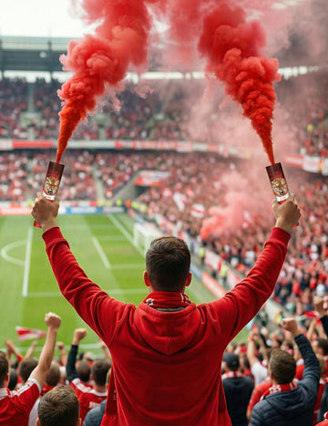 2 fumigènes à main 45 secondes pour supporter rouges