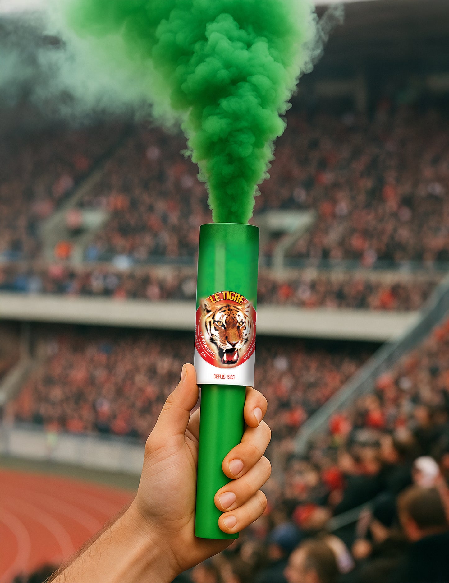 2 zöld kézi füstgránát, 45 másodperc