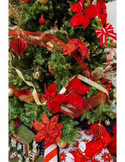 2 db origami gyémánt alakú függőlámpa piros és arany színben 13 cm