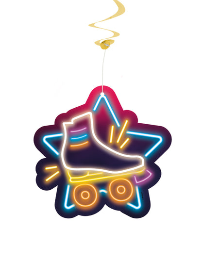 2 Suspensions spirales disco fever 85 cm dorées