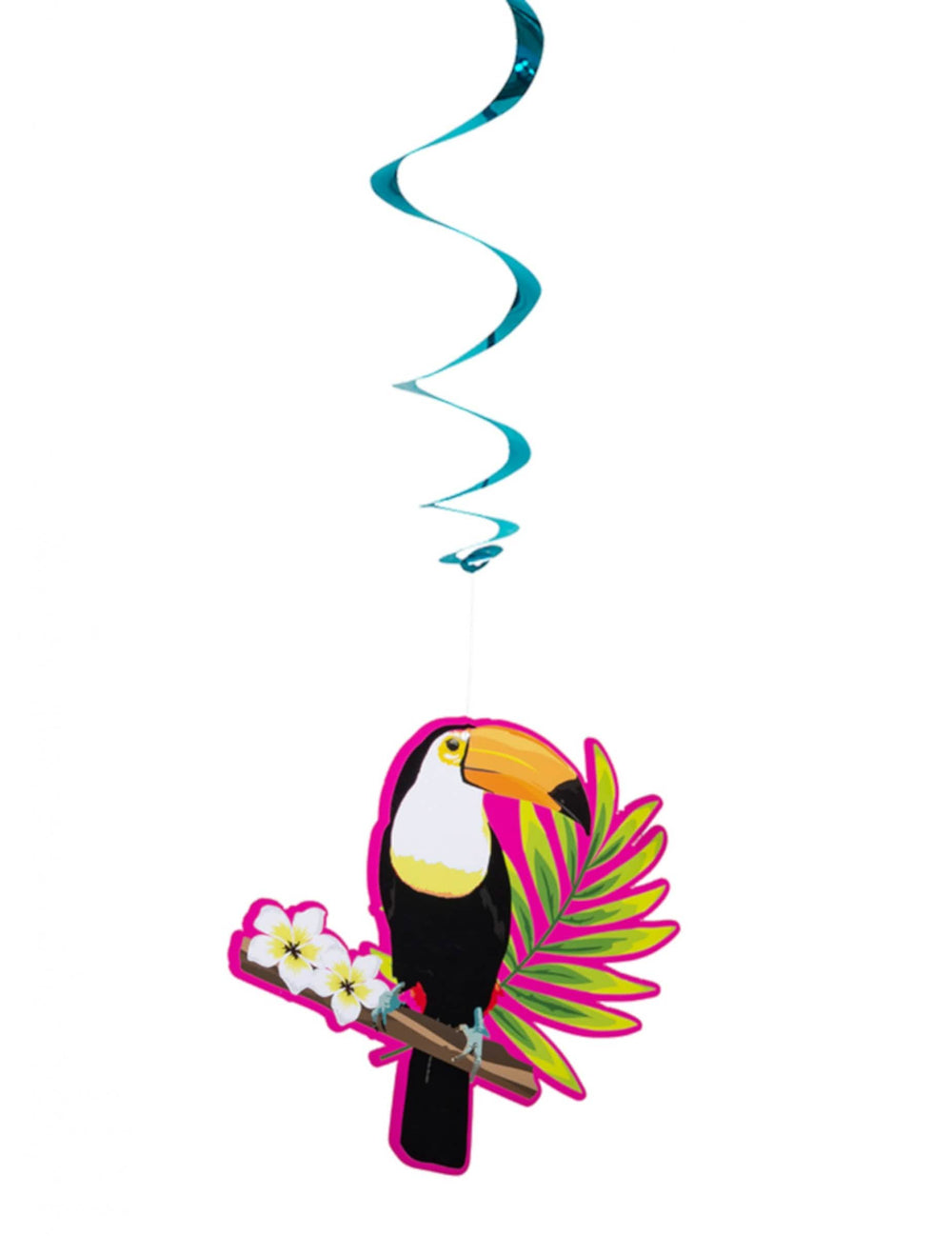 Kék spirál és a toucan spirális függődíszek mintájának részletei