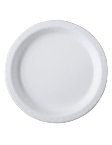 20 fehér kartontányér 26 cm komposztálható