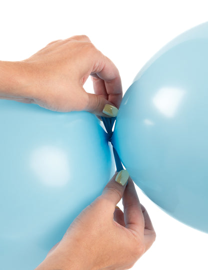 20 pasztell kék felfújható léggömb a 28 -as csatlakozáshoz cm