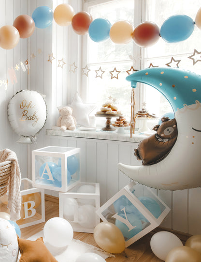 20 pasztellkék lufi összekötéshez 28 cm 