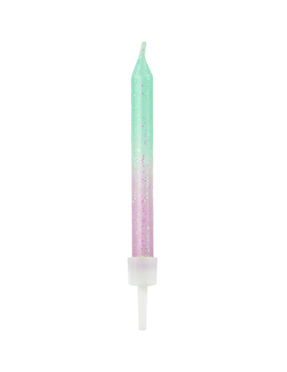 20 irizáló születésnapi gyertya 6 cm