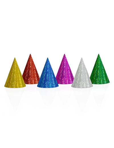 Chapeaux de fête holographiques pour adulte et enfant multicolores