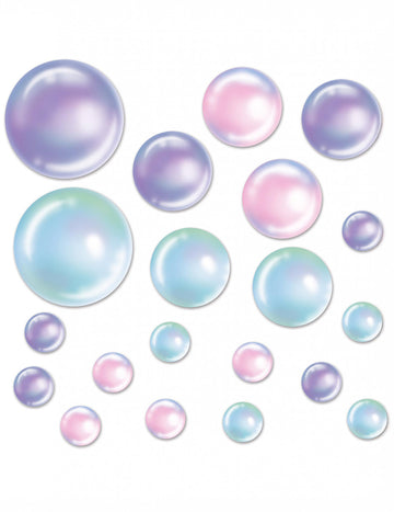 20 Irired buborékdekoráció 10-30 cm