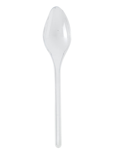Cuillères en plastique pour buffet transparentes