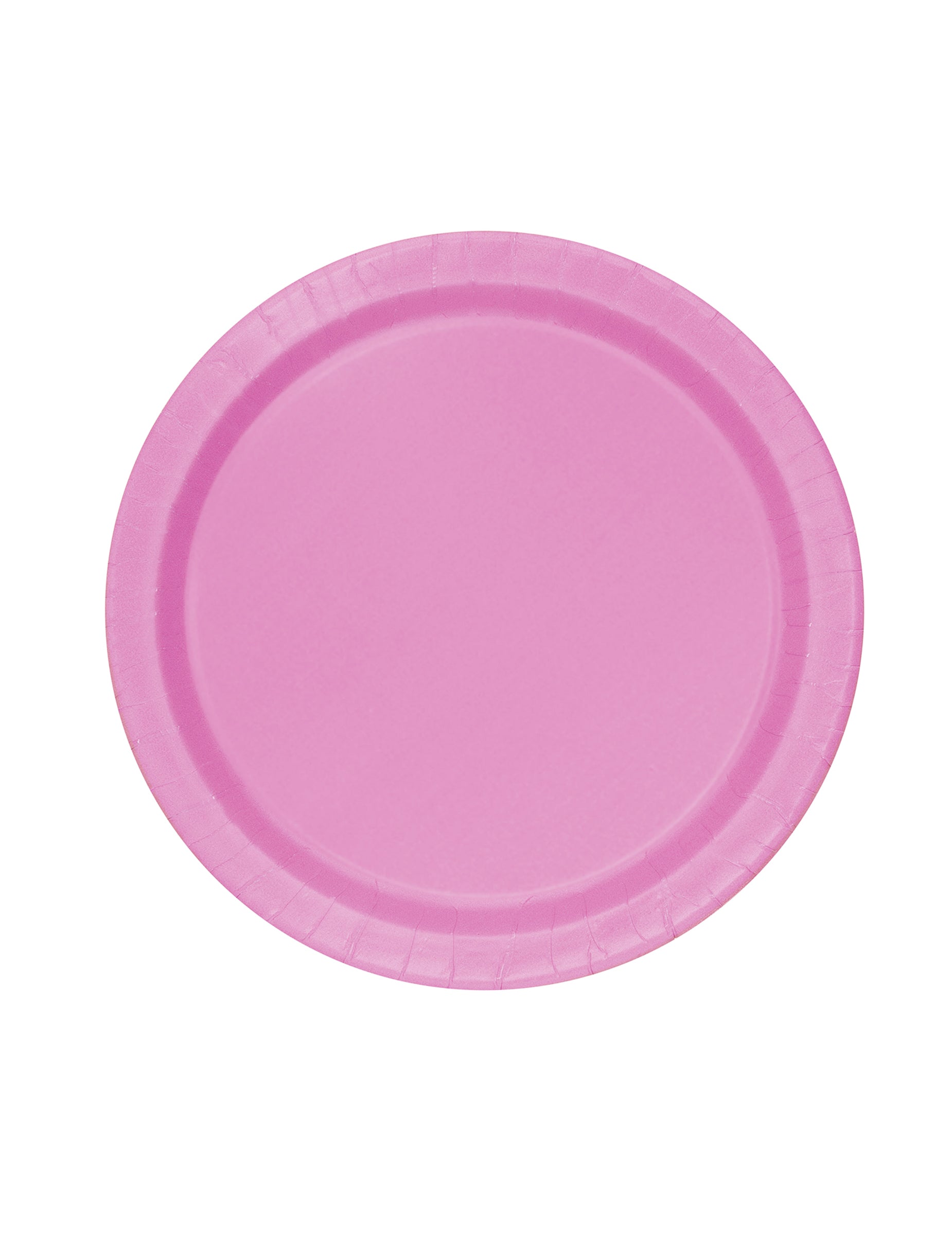 Assiettes rondes en carton roses