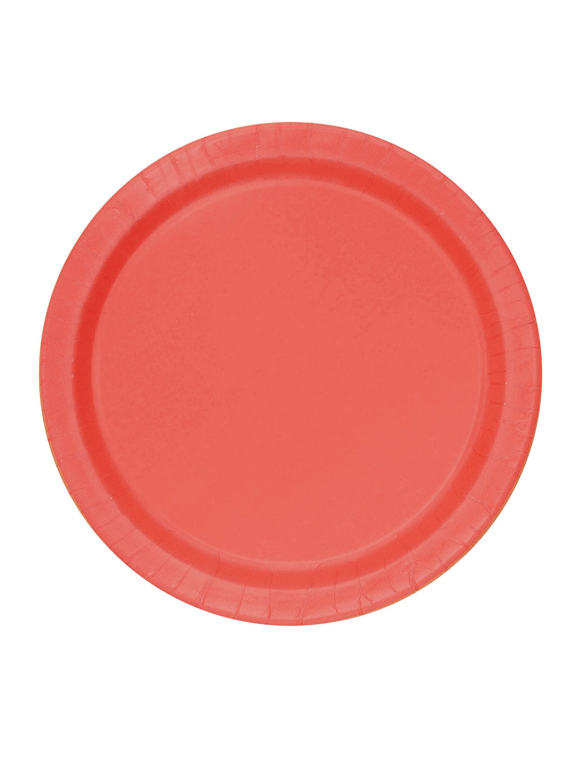 Petites assiettes en carton rouge clair