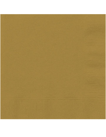 20 kis arany szalvéta, 25 x 25 cm 