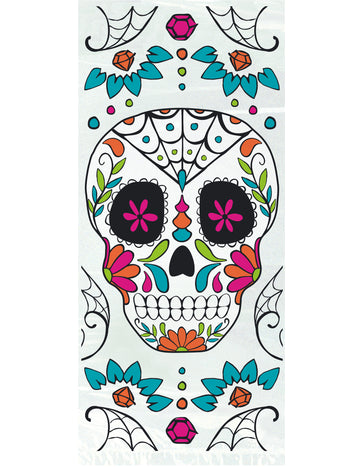20 műanyag bonbon táska dia de los muertos 28 x 12 cm