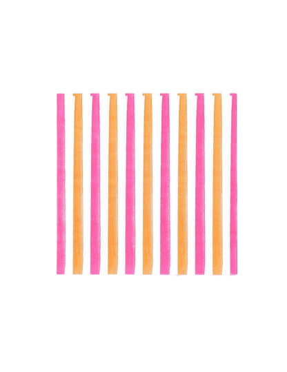20 Pink Limonade papír koktél szalvéta 24 x 24 cm