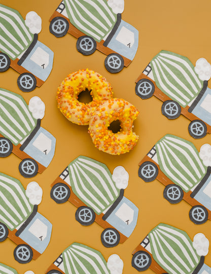 20 helyszíni teherautó törölköző 16 x 13 cm