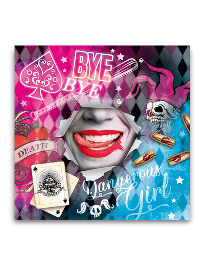 12 Törölköző veszélyes lány 16 x 16 cm